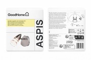 GoodHome ASPIS | Kinkiet / Spot ścienny | GU10 | Chrom szczotkowany