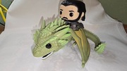 Funko POP! Rides Jon Snow & Rhaegal Game of Thrones z pudełkiem, Gra o tron