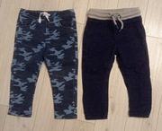 Zestaw spodni materiałowych jeansy rozmiar 86/92