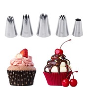 Tylki Cukiernicze DUŻE 5szt, + 10 szt. Rękaw cukierniczy Jednorazowe. 