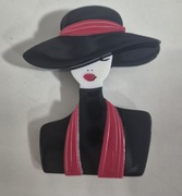 Piękna akrylowa broszka przypinka 