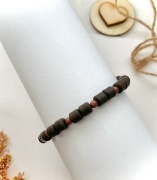 Brązowa męska bransoletka