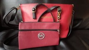 Czerwona torba + saszetka