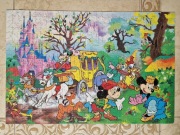 Puzzle kolekcjonerskie lata 90-te PRL Disney 600 sztuk Mickey Minnie UNIKAT
