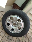 Duster koło felga stalowa srebrna  opona M+S Continental  215/65R16