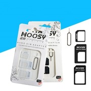 Zestaw Adapterów Nano Sim/Micro,Micro Sim i Nano/Sim (NOOSY 3w1) biały