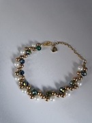 Bransoletka z perłami akrylowymi,damska,szklane koraliki