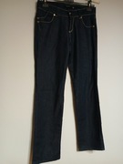 RESERVED Spodnie damskie granatowe W28 L32, roz. M