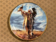 INDIANIE Talerz ozdobny porcelanowy Indianin 