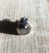 Przełącznik wandaloodporny podświetlany LED biały 12v  16mm (4)