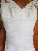 suknia ślubna do ślubu koronkowa tiulowa satynowa