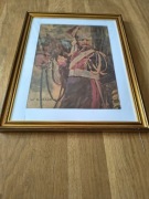 W. Kossak "Szwoleżer z koniem", reprodukcja obrazu