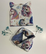 Komplet czapka plus komin