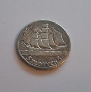 MONETA 5 złotych 1936 żaglowiec próba kopia