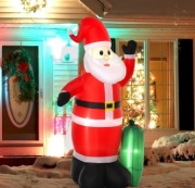 HOMCOM DMUCHANY ŚWIĘTY MIKOŁAJ Z WORKIEM LED