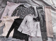 Zestaw bluzki + legginsy H&M 110/116