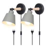 Kinkiet, lampka zestaw 2 szt w stylu loft / industrial / boho