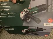Szlifierka kątowa Parkside 750W - jak nowa 34 miesiący GWARANCJI + tarcza