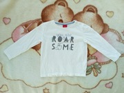 Biała bawełniana bluzka S.Oliver 86 dinozaur dinozaury jak nowa