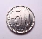 Wenezuela 50 centimes 2010 RZADKOŚĆ! PIĘKNA!