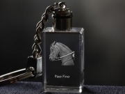 Paso Fino brelok sześcienny ŚWIECĄCY Koń