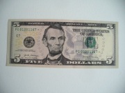 5 DOLARÓW USA Z GWIAZDKĄ 2017 A  UNC  CHICAGO