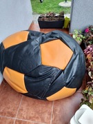 Pufa piłka dla dziecka czarno-pomaranczowy