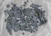 Lego Klocki Mix Ciemno Szare Dark Gray (400g)