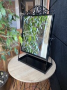 IKEA KARMSUND Lustro stołowe czarny 27x43 cm