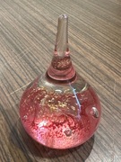 Śliczna szklana ozdoba przycisk do papieru 