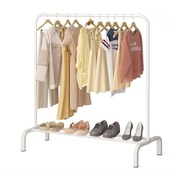 Mocny stabilny WIESZAK NA UBRANIA Stojak Stojący Biały