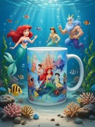 Mała Syrenka Ariel Disney Lorcana prezent dla dziecka kubek Ceramiczny