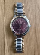 Zegarek  Genewa  kolor złoto czerwony 