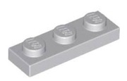 LEGO PŁYTKA 1X3 SZARA - 2 SZTUKI