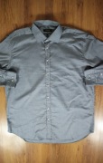 Koszula Dressmann r. 2XL 45/46 szara bawełniana męska długi rękaw gładka 