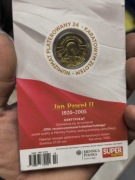 Numizmat Jan Paweł II 1000 lat Królestwa Polskiego 24k złoto nowy