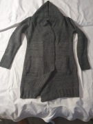 Sweter damski długi rozpinany bez guzików