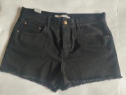 Raizzed czarne jeansowe szorty 31 L high w. short