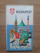 Budapeszt plan miasta lata 70-te Budapest Vintage Węgry