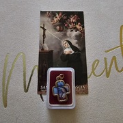 relikwia medalik krzyżyk św.Rita+obrazek z Cascia 