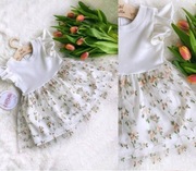 Sukienka okazyjna chrzest komunia wesele polska