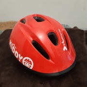 Kask rowerowy dziecięcy Btwin czerwony