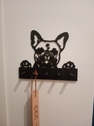 Wieszak buldog francuski na klucze/ubrania 