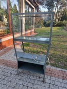 PRL- Akwarium-terarium z lat 60-tych z oryginalną młotkową farbą 