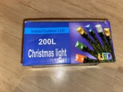 Lampki choinkowe 200 led białe zimne  