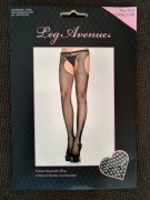 Leg Avenue Fishnet Suspender Hose Kabaretki Plus Size/Rozmiar Plus
