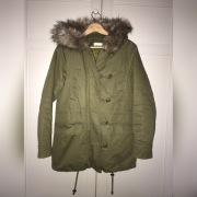 kurtka military H&M parka 40 M L