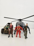 Zestaw Militarny Wojsko, Helikopter, Samochodzik