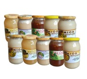 Duża paka dziesięciu miodów (10 x 1,2kg = 12kg) (10 x 0,9L)