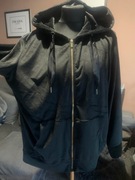 Bluza kangurka wdzianko welur casual dresy kaptur oversize gruba duża